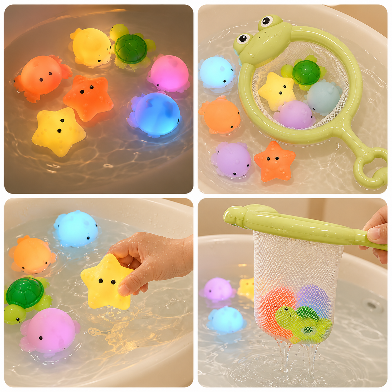 Glowing Animal Toys For Baby 4pcs