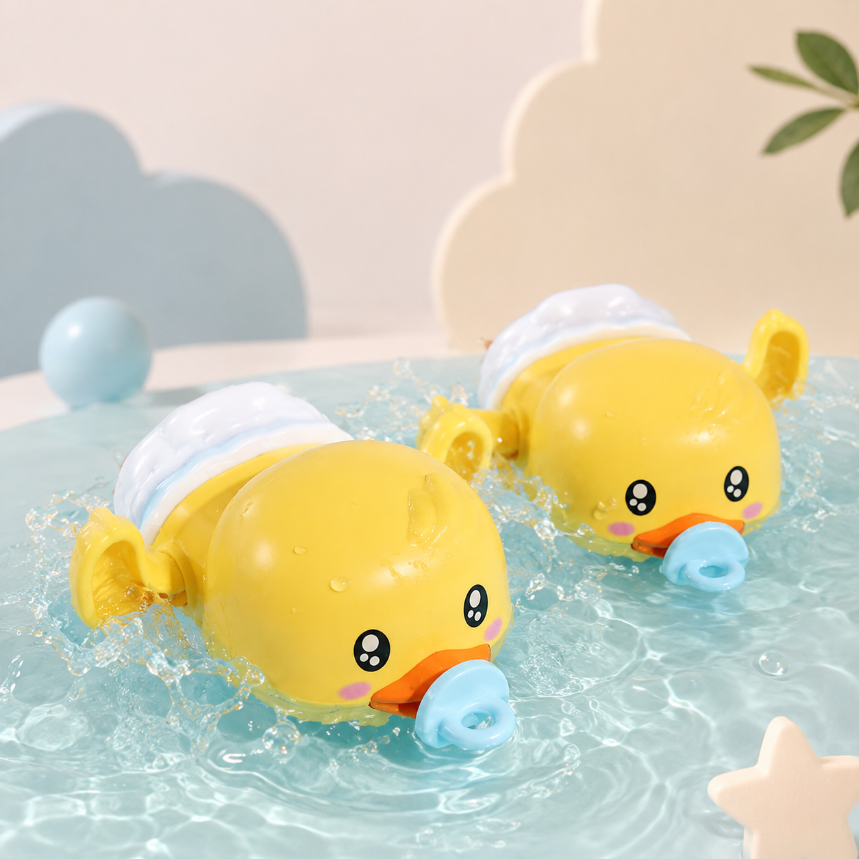 Baby Bath Duck Toys 1Pc